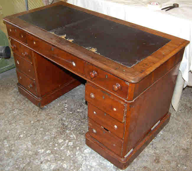 Mahogany Pedestal Desk