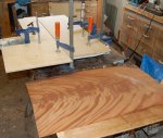 Flame mahogany for the doors