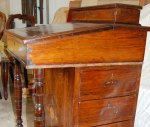 Victorian Rosewood Davenport with knocks and damage