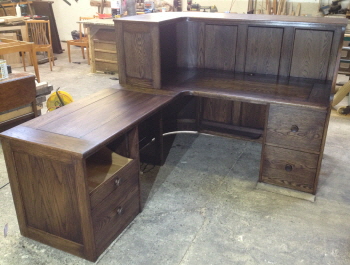 Oak Reception Desk